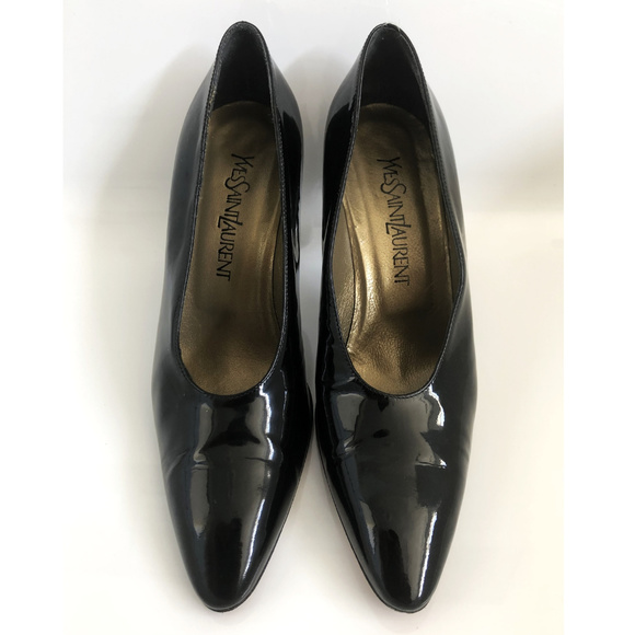 Vintage Yves Saint Laurent Patent Leather Pumps - Picture 2 of 8